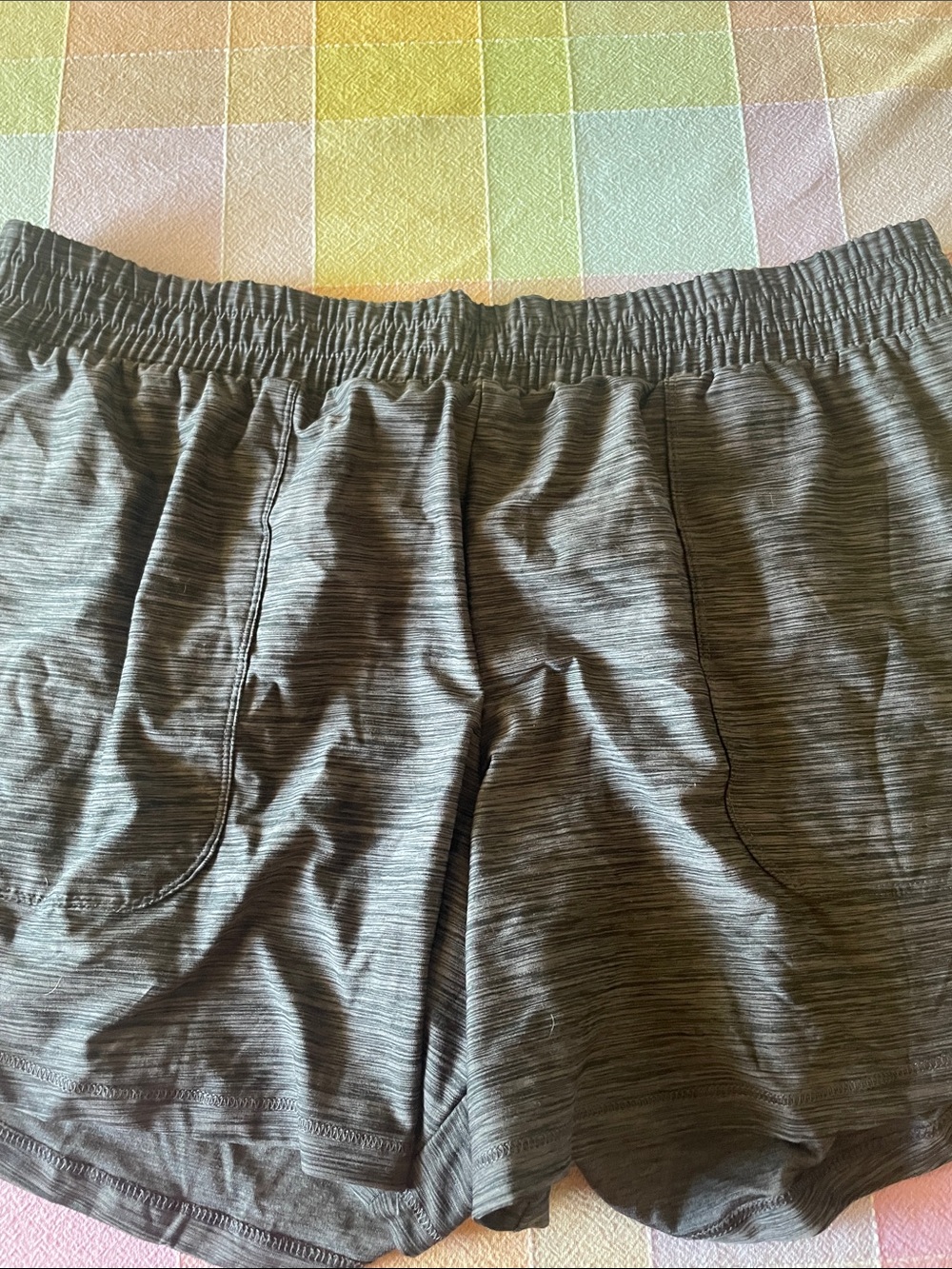 Athletic Everyday Shorts in Heathered Charcoal Gray